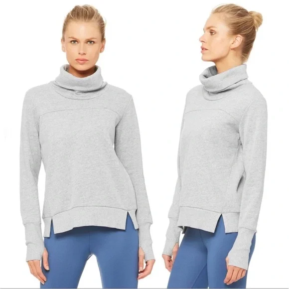 ALO Yoga Haze Long Sleeve Sweatshirt - Picture 2 of 8